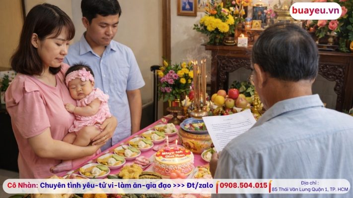 Nghi Thức Cúng Đầy Tháng Cho Bé Gái