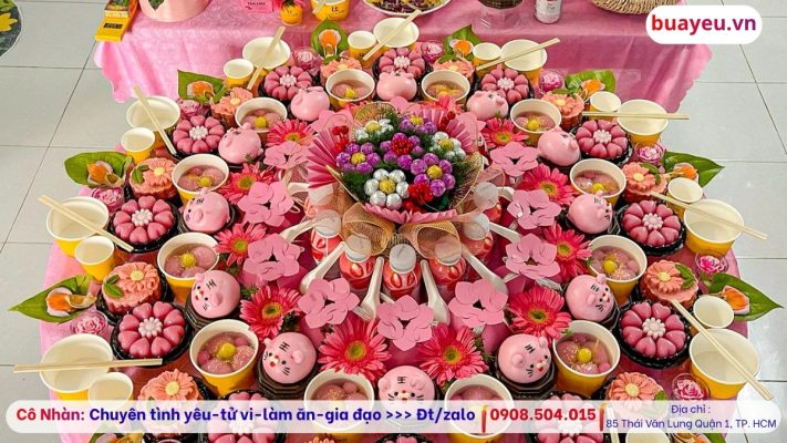 Mâm Lễ Cúng Đầy Tháng Cho Bé Gái