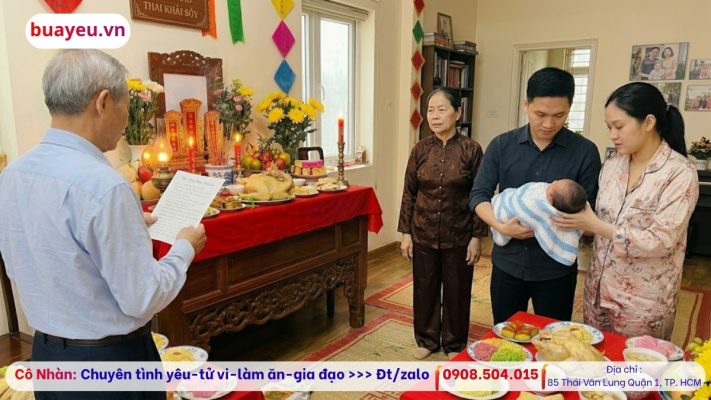 Nghi Thức Cúng Đầy Tháng Cho Bé Trai