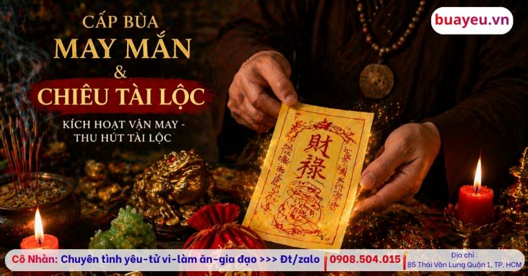 Cấp bùa may mắn - chiêu tài - cầu lộc