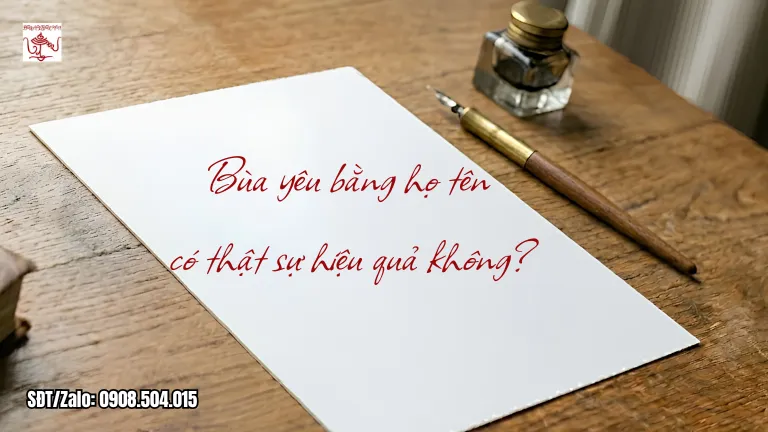 Bùa yêu bằng họ tên có thật sự hiệu quả không?