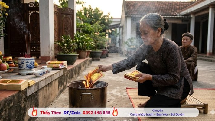 Văn khấn đốt vàng mã