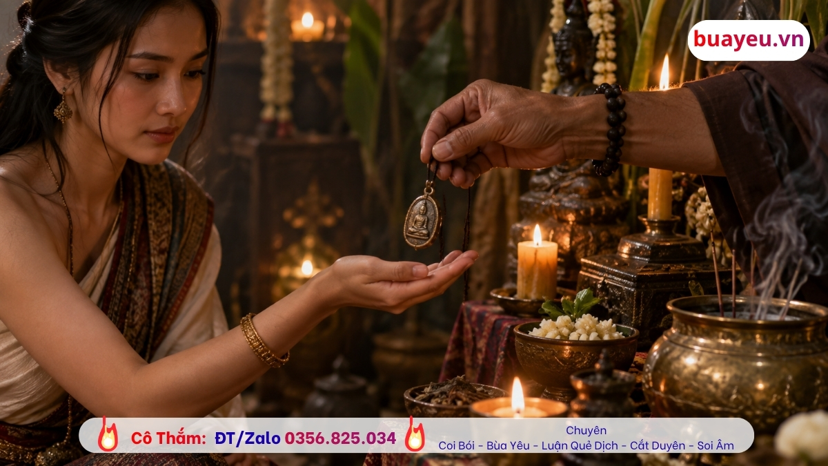 Thầy làm bùa yêu của người Khmer (người Miên) được nhiều người tìm đến tại Cà Mau 3 Tác dụng của bùa yêu nhanh hay chậm tùy vào vía từng người