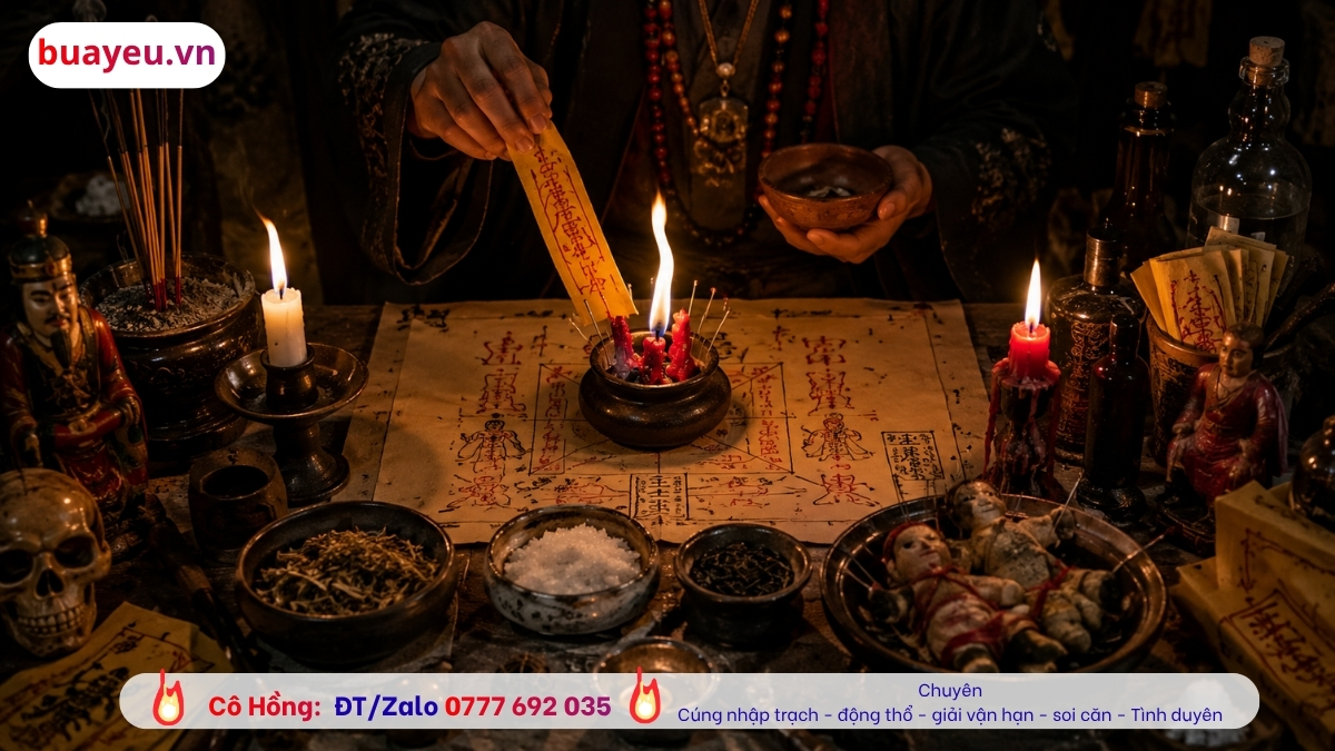 Thầy làm bùa yêu của người Khmer (người Miên) được nhiều người tìm đến tại Cà Mau 2 Bùa yêu người Miên được làm từ nhiều cách tùy thầy