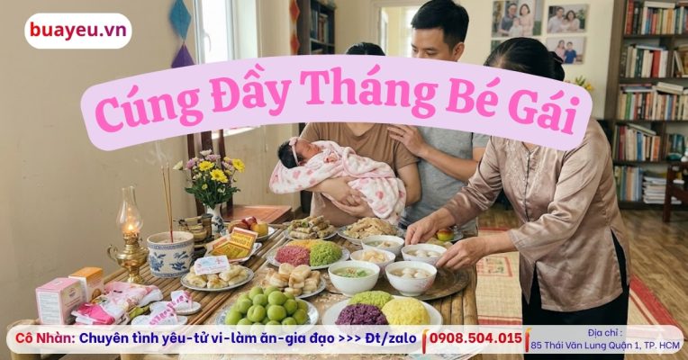 Cúng đầy tháng cho bé gái