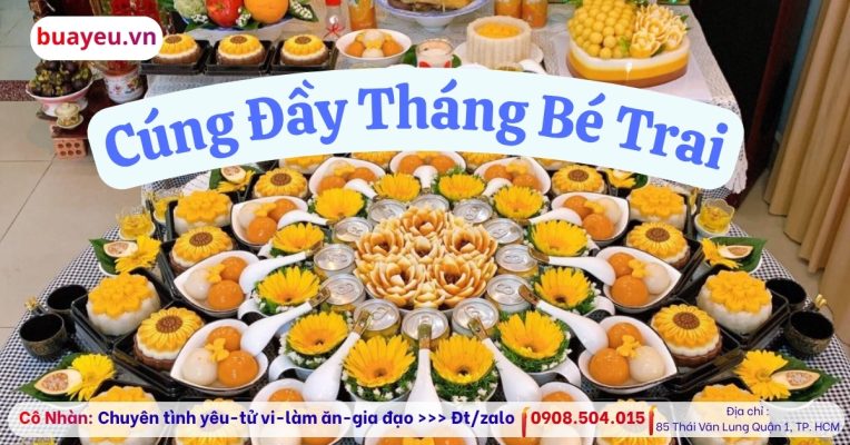 Cúng đầy tháng cho bé trai
