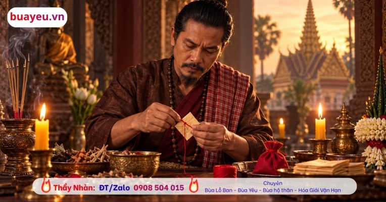 Thầy làm bùa yêu của người Khmer (người Miên) tại Cà Mau